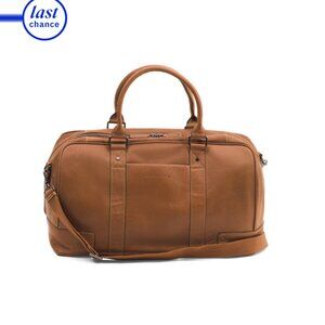 BOARDING PASS British Tan 21in Leather Navigator Duffel